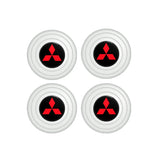 4pcs/set Mitsubishi Car Door Shock Stickers Luminous Absorber Decal