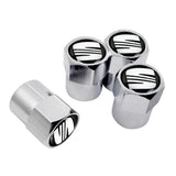 4pcs/set SEAT Car Air Valve Stem Cap Auto Tyre Valve Covers