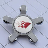 135mm 4pcs/set Audi Sline Car Wheel Center Hub Caps Rim Covers