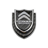 Citroen Shield Carbon Fiber Car Rear Sticker Window Emblem Badge Decal