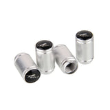 4pcs/set Ford Wolf Logo Matte Car Air Valve Stem Caps Auto Tyre Valve Covers