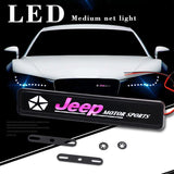 Jeep Logo Car Front Hood Grille LED Light