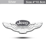 Jeep Metal Wings Car Rear Sticker Auto Window Emblem Badge Decal