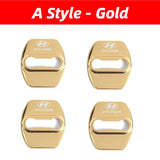 4pcs/set Hyundai Stainless Steel Car Door Lock Cover Protection