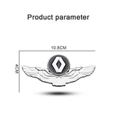 Renault Metal Wings Car Rear Sticker Auto Window Emblem Badge Decal