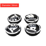 4pcs/set 56/60/65mm Skoda Logo ABS Car Wheel Hub Center Caps Covers