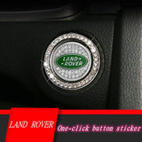 Land Rover Diamond Car Engine One-click Start Stop Button Cover Sticker