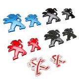 2pcs/set Peugeot 308 408 4008 508L ABS Car Rear Sticker Decal Auto Front Hood Emblem Badge