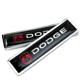 2pcs/set Dodge SRT Logo Metal Car Side Sticker Auto Emblem Badge