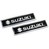 2pcs/set Suzuki Logo Metal Car Side Sticker Auto Emblem Badge