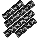 10pcs MINI Cooper Epoxy Car Armrest Button Sticker