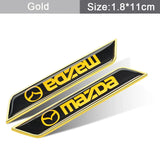 2pcs Mazda Car Fender Side Stickers Trunk Anti-scratch Decal