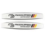 2pcs Mazda Metal Car Fender Side Badge Decal Rear Emblem Sticker