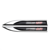 2pcs Honda Mugen Logo Metal Car Sider Fender Sticker Emblem Badge