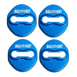 4pcs/set Mitsubishi Ralliart Stainless Steel Car Door Lock Cover Protection