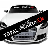 130*21cm Peugeot Car Front Trunk Window Windshield Sunshade Sticker Decal