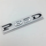 Tesla P75D P85D P90D P100D Letter Metal Car Rear Sticker Decal Emblem Badge