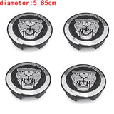4pcs/set 5.85cm Jaguar ABS Car Wheel Hub Center Caps Covers