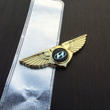 Hyundai Angle Wings Metal Car Front Center Sticker Grille Emblem