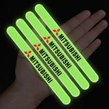 4pcs Mitsubishi Luminous Car Door Bumper Strip Anti-collision Protection Sticker
