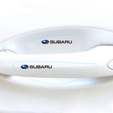 8pcs Subaru Car Door Handle Bowl Wrist Transparent Protector Anti-collision Decal