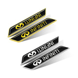 2pcs Infiniti Car Fender Side Stickers Trunk Anti-scratch Decal