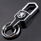Peugeot Metal Men Car Keyring Key Chain