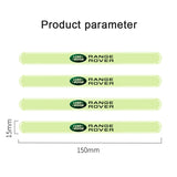 4pcs Land Rover Luminous Car Door Bumper Strip Anti-collision Protection Sticker