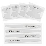 8pcs Infiniti Car Door Handle Bowl Wrist Transparent Protector Anti-collision Decal
