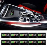10pcs Skoda VRS Logo Epoxy Car Armrest Button Sticker