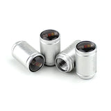 4pcs/set Mitsubishi Ralliart Logo Sport Matte Car Air Valve Stem Caps Auto Tyre Valve Covers