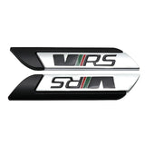 2pcs Skoda VRS Logo Metal Car Side Sticker Emblem Badge Decal Auto Body Decoration