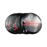 4pcs/set 56mm Subaru STI Car Wheel Center Hub Sticker Decal