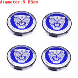4pcs/set 5.85cm Jaguar ABS Car Wheel Hub Center Caps Covers