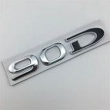 Tesla 75D 85D 90D 100D Letter Metal Car Rear Sticker Decal Emblem Badge