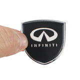 2PCS Infiniti Metal Car Side Sticker Auto Emblem Badge Decal