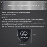 35*34mm Metal Car Rear Trunk Sticker for GS300 GS350 GS430 RX270 RX400 IS200 IS250 CT200H Shield Emblem Decals Accessories