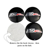 4pcs/set 56mm Chevrolet SSR Car Wheel Center Hub Sticker Decal