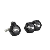 4pcs/set Jeep Logo Stainless Steel Car License Plate Bolts
