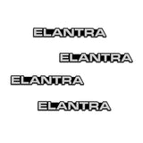 4pcs/set Hyundai Creta Elantra Getz IX35 Santafe Solaris Tucson Metal Car Stereo Sticker Auto Audio Emblem Decal