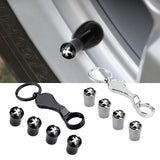 4pcs/set Peugeot Logo Car Air Valve Stem Caps Auto Tyre Valve Covers with Wrench