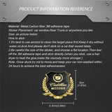 Cadillac Metal Carbon Fiber Car Rear Sticker Shield Trunk Emblem Badge Decal