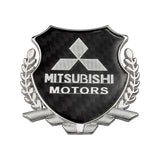 Mitsubishi Metal Carbon Fiber Car Rear Sticker Shield Trunk Emblem Badge Decal