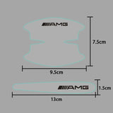8pcs Mercedes Benz AMG Car Door Handle Bowl Wrist Transparent Protector Anti-collision Decal