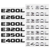 Mercedes Benz E180L E200L E260L E320L E350L E400L Car Rear Sticker Decal Emblem Badge