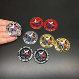 2PCS Jeep Lone Star Metal Car Rear Sticker Body Side Emblem Badge