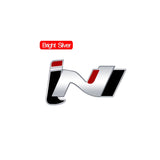 Hyundai iN Logo Metal Car Front Grille Emblem Badge Rear Sticker Decal