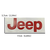 Jeep ABS Car Front Hood Emblem Badge Body Side Sticker Rear Decal