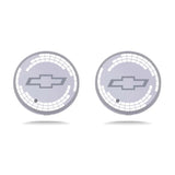 2pcs Chevrolet Logo Car Water Coasters 7-color LED Light Cup Mat Holder