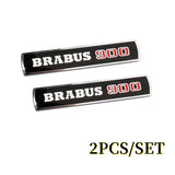 9.5x1.8cm Mercedes Benz Brabus 700 800 900 Metal Car Side Fender Emblem Stickers